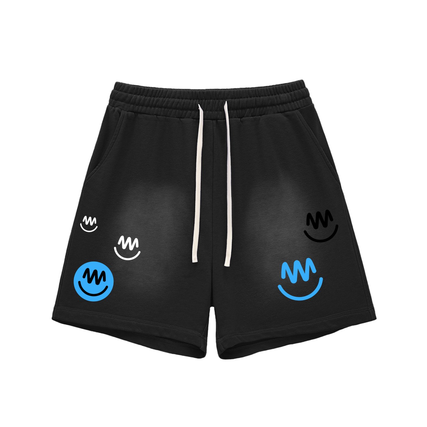 SUN FADE RAW EDGE SHORTS