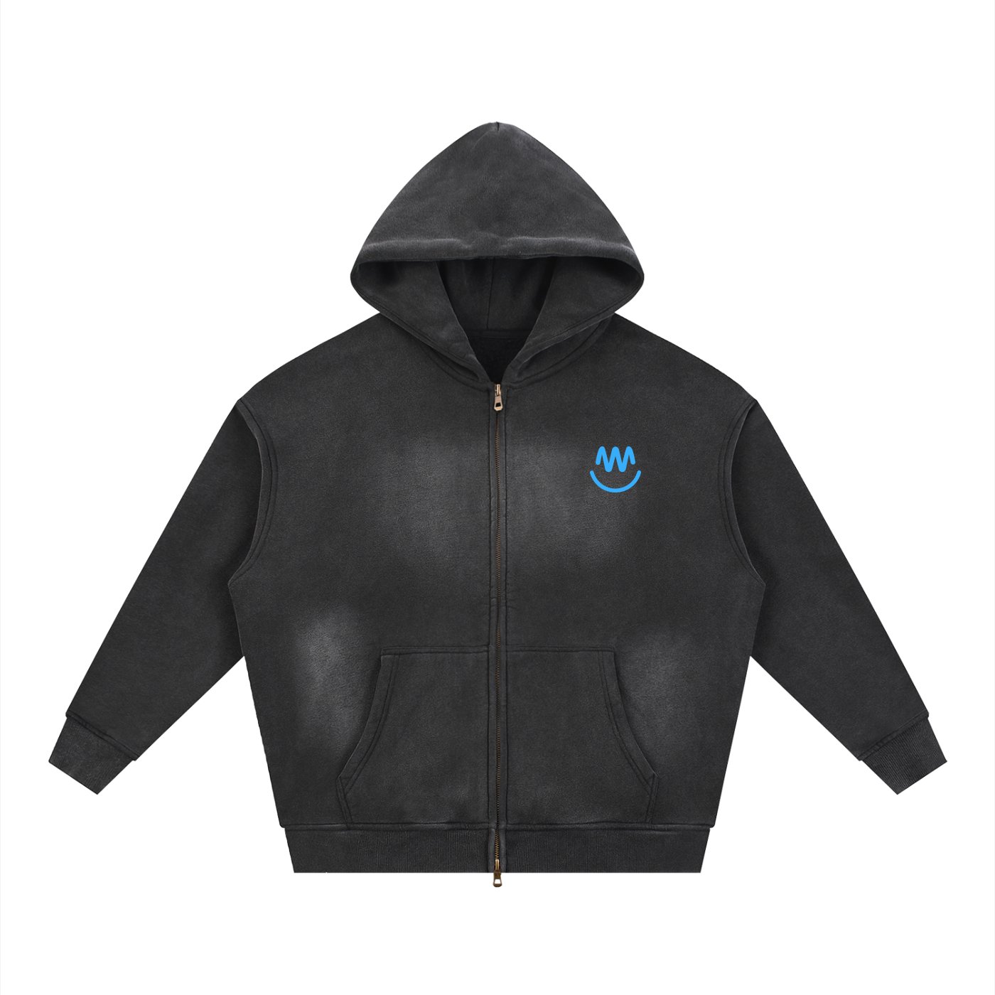 SUNFADE TWO-WAY ZIP HOODIE
